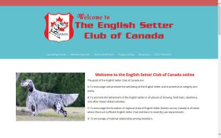 English Setter Club of Canada - ESCC