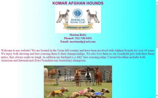 Komar Afghan Hounds