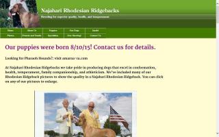 Najahari Rhodesian Ridgebacks & Pharaoh Hounds