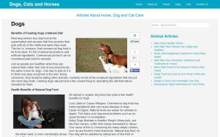 Dogs, Cats and Horses